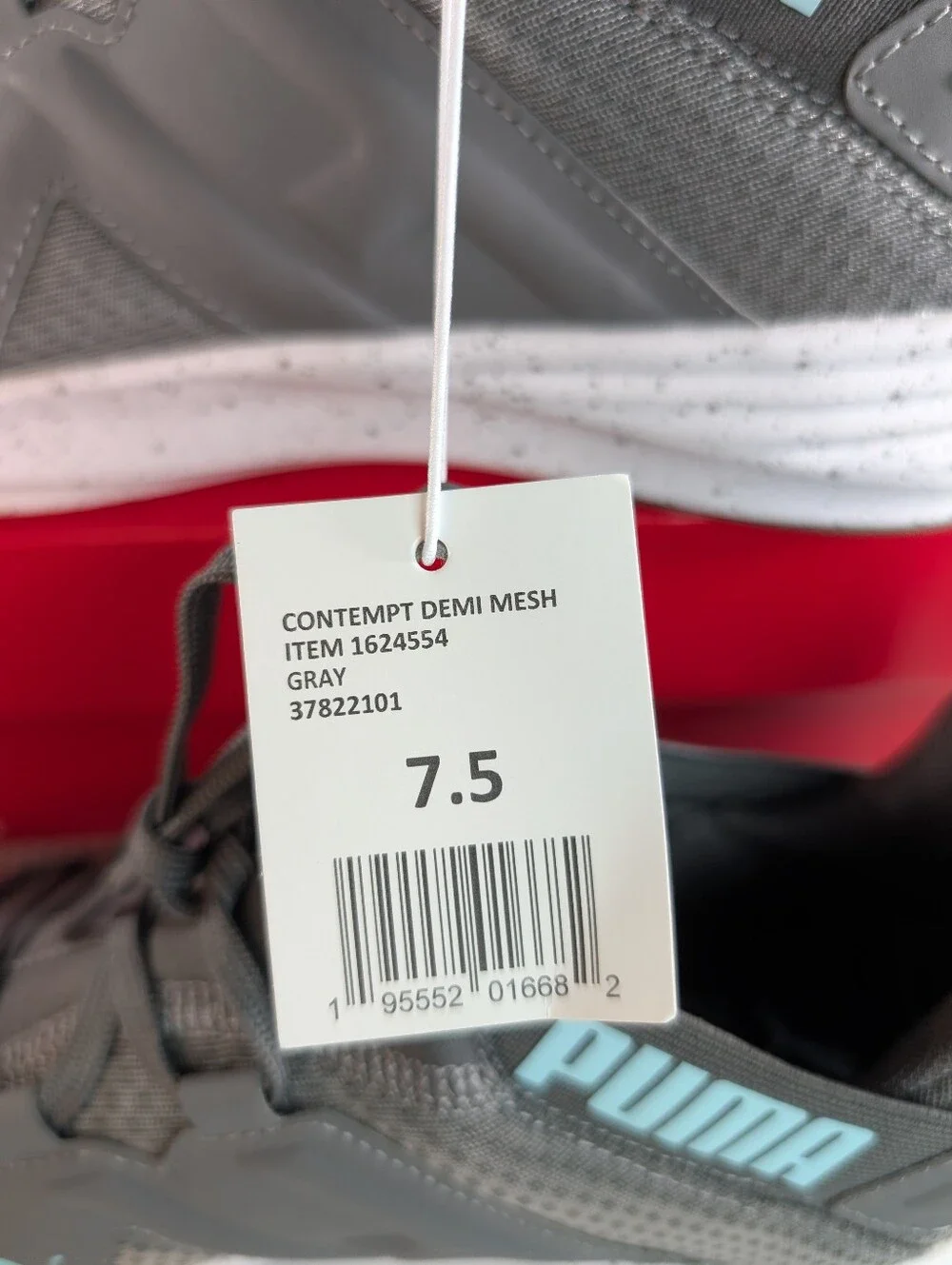 Puma Contempt Demi Mesh Women's Running Walking Sneakers Gray And Teal